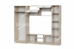 Мебель для гостиной МГС 3 Исполнение 1 Дуб Сонома / Белый в Ленске - lensk.katalogmebeli.com | фото 3