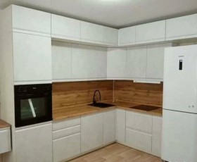 Модульная кухня Бруклин 2.4 x 2 м (Бетон белый) в Ленске - lensk.katalogmebeli.com | фото 15