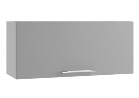 Монца ПГ 800 Шкаф верхний горизонтальный (Мрамор Арктик/корпус Серый) в Ленске - lensk.katalogmebeli.com | фото
