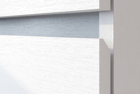 Модульная система "Токио" Тумба прикроватная Белый текстурный / Белый текстурный в Ленске - lensk.katalogmebeli.com | фото 4