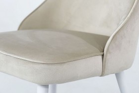 Набор стульев Милан 2 шт (пломбир велюр/белый) в Ленске - lensk.katalogmebeli.com | фото 5