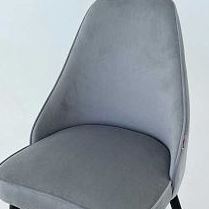Набор стульев Милан 2 шт (серый велюр/белый) в Ленске - lensk.katalogmebeli.com | фото 2