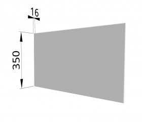 Панель торцевая (для шкафа горизонтального глубокого) ГПГ Ройс (Белый софт) в Ленске - lensk.katalogmebeli.com | фото