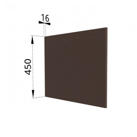 Панель торцевая (для шкафа горизонтального глубокого высокого) ГВПГ Квадро (Шоколад кожа) в Ленске - lensk.katalogmebeli.com | фото