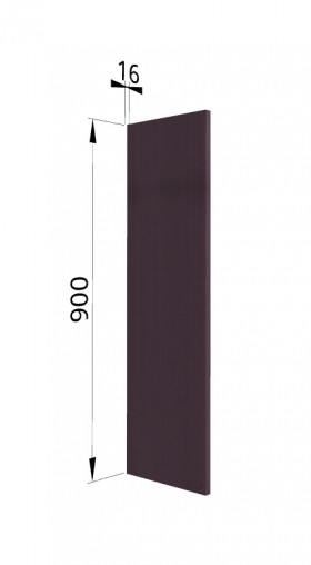 Панель торцевая (для шкафа верхнего высокого) ВП Тито, Гарда (Пурпур) в Ленске - lensk.katalogmebeli.com | фото