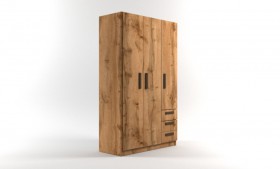 Шкаф 3-х створчатый с ящиками Шервуд (Дуб Вотан) в Ленске - lensk.katalogmebeli.com | фото 1