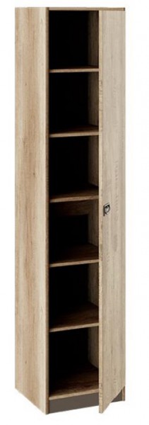 Шкаф для белья «Пилигрим» (Дуб Каньон светлый, Фон серый) в Ленске - lensk.katalogmebeli.com | фото 2