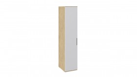 Шкаф для белья с глухой дверью «Квадро» (Бунратти/Белый глянец) в Ленске - lensk.katalogmebeli.com | фото 2