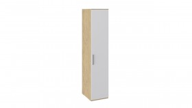 Шкаф для белья с глухой дверью «Квадро» (Бунратти/Белый глянец) в Ленске - lensk.katalogmebeli.com | фото 3