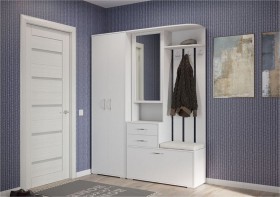 шкаф для одежды Домино 600 Белый в Ленске - lensk.katalogmebeli.com | фото 3