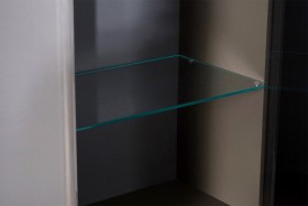Шкаф комбинированный с 1-ой дверью «Наоми» (Джут, Фон серый) в Ленске - lensk.katalogmebeli.com | фото 4