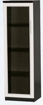 Шкаф нижний со стеклодверью ДЛЯ ГОСТИНОЙ ШНС-450 Венге/Дуб выбеленный в Ленске - lensk.katalogmebeli.com | фото 1