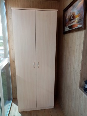 Шкаф распашной 2-х створчатый с полками (Беленый дуб) в Ленске - lensk.katalogmebeli.com | фото 2