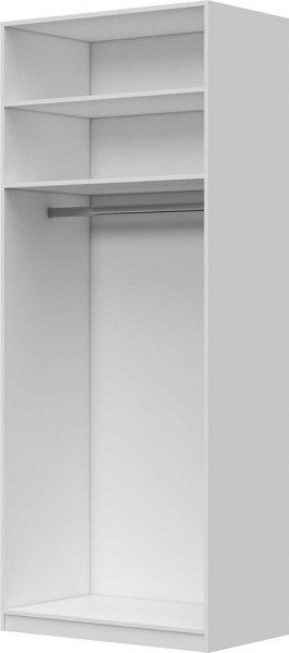 Шкаф ШР-2 зеркало, Вива (Белый/Белый глянец/Платина) в Ленске - lensk.katalogmebeli.com | фото 3