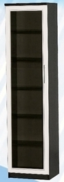 Шкаф средний со стеклодверью ДЛЯ ГОСТИНОЙ ШСС-450 Венге/Дуб выбеленный в Ленске - lensk.katalogmebeli.com | фото 1