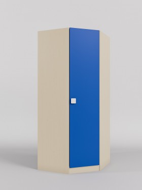 Шкаф угловой (угловая секция) Скай (Синий/корпус Клен) в Ленске - lensk.katalogmebeli.com | фото