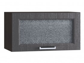 Шкаф верхний горизонтальный со стеклом 600, ШВГС 600 (Клен серый/корпус венге) в Ленске - lensk.katalogmebeli.com | фото