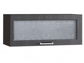 Шкаф верхний горизонтальный со стеклом 800, ШВГС 800 (Клен серый/корпус венге) в Ленске - lensk.katalogmebeli.com | фото