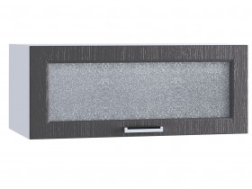 Шкаф верхний горизонтальный со стеклом 810, ШВГС 810 (Клен серый/корпус белый) в Ленске - lensk.katalogmebeli.com | фото