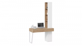 Стол письменный со шкафом комбинированным (настольным) «Порто» в Ленске - lensk.katalogmebeli.com | фото