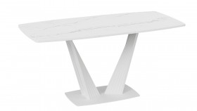 Стол раздвижной «Фабио» Тип 1 (Белый мрамор матовый) в Ленске - lensk.katalogmebeli.com | фото 4