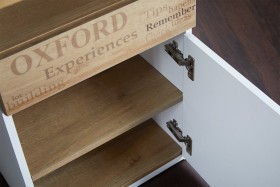 Стол с ящиками «Оксфорд» (Ривьера/Белый с рисунком) в Ленске - lensk.katalogmebeli.com | фото 10