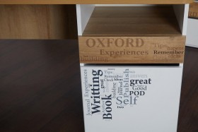 Стол с ящиками «Оксфорд» (Ривьера/Белый с рисунком) в Ленске - lensk.katalogmebeli.com | фото 9