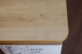 Угловой письменный стол с ящиками «Ривьера» Дуб Бонифацио/Белый в Ленске - lensk.katalogmebeli.com | фото 5