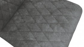 Стул «Стенли» К3 Черный муар/Микровелюр Wellmart Graphite в Ленске - lensk.katalogmebeli.com | фото 3