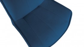 Стул «Тейлор» К1С Исп. 2 Черный муар/Велюр Confetti Blue в Ленске - lensk.katalogmebeli.com | фото 3