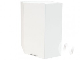 Угловой шкаф Валерия-М ШВУ 599 (Белый глянец/Белый/верхний/высокий) в Ленске - lensk.katalogmebeli.com | фото