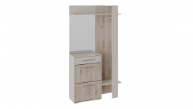 Шкаф для одежды «Нуар» тип 1 Фон серый/Дуб сонома в Ленске - lensk.katalogmebeli.com | фото 2