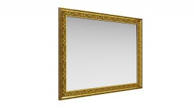 Зеркало навесное "Айрум"/(дуб кальяри / профиль: золото с орнаментом) в Ленске - lensk.katalogmebeli.com | фото 1